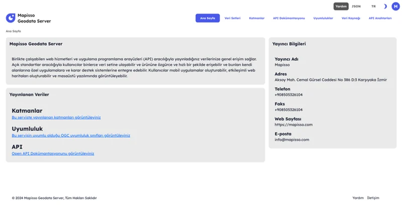 Mapisso Geodata Server